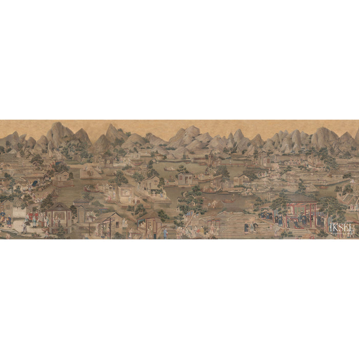 Schumacher Governor's Visit Gouache Wallpaper Sample IK2902