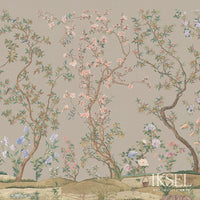 Iksel Imperial Garden Chai Wallpaper IK3101