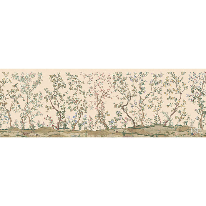 Schumacher Imperial Garden Blush Wallpaper Sample IK3105