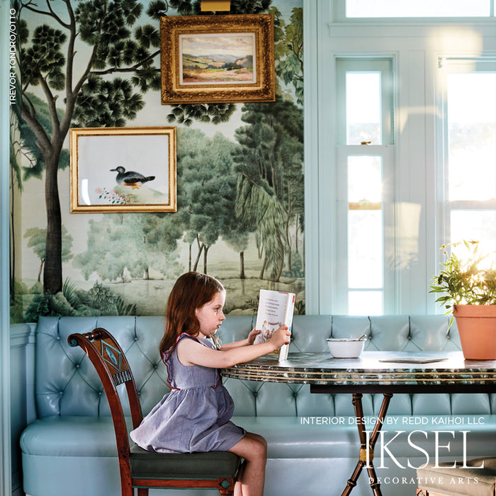 Schumacher Italian Panoramic Multicolor Wallpaper Sample IK3200