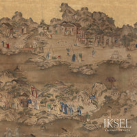 Iksel Procession Gouache Wallpaper IK3302