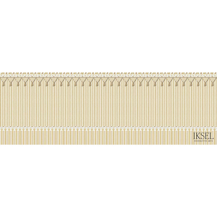Schumacher Kubilai's Tent Yellow Wallpaper IK3603