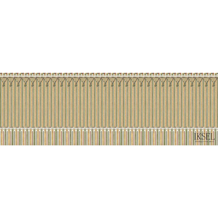 Schumacher Kubilai's Tent Original Wallpaper Sample IK3607