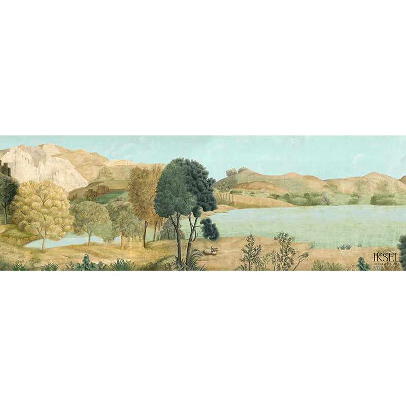 Schumacher Little Tuscany Full Color Wallpaper Sample IK3800