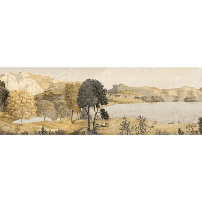 Schumacher Little Tuscany Sepia Tones Wallpaper Sample IK3801