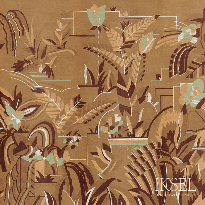 Schumacher Normandie Honey Wallpaper Sample IK3900
