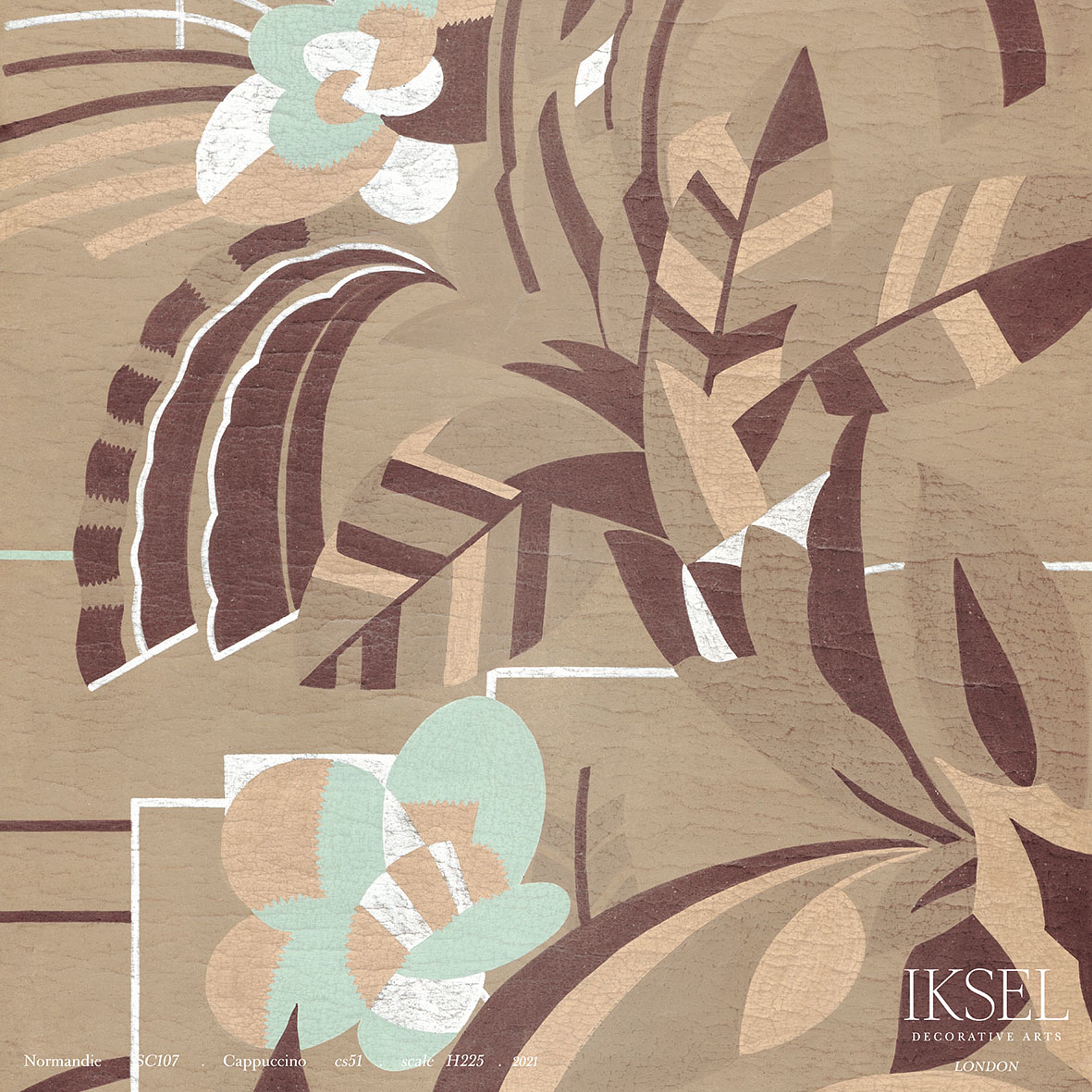 Schumacher Normandie Cappucino Wallpaper Sample IK3902