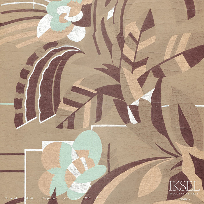 Schumacher Normandie Cappucino Wallpaper Sample IK3902