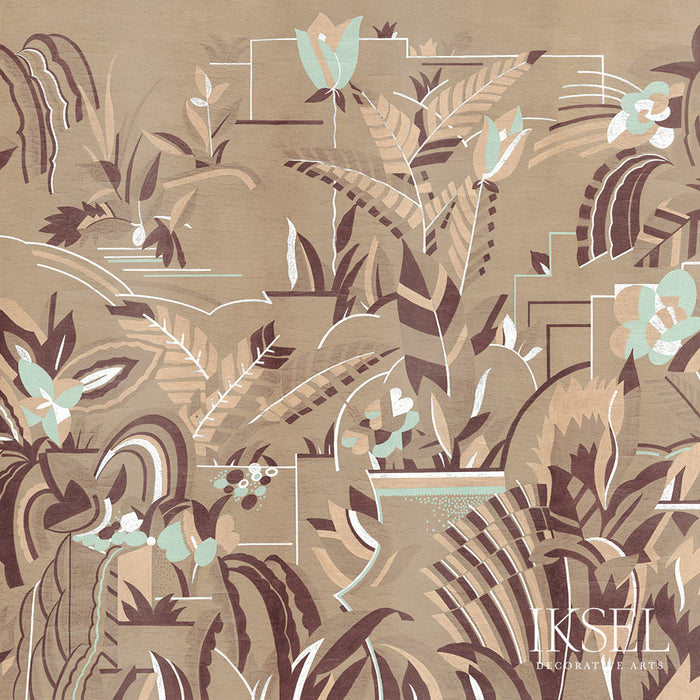 Schumacher Normandie Cappucino Wallpaper Sample IK3902