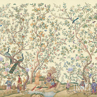 Iksel Qianlong Garden Ivory Wallpaper IK4102
