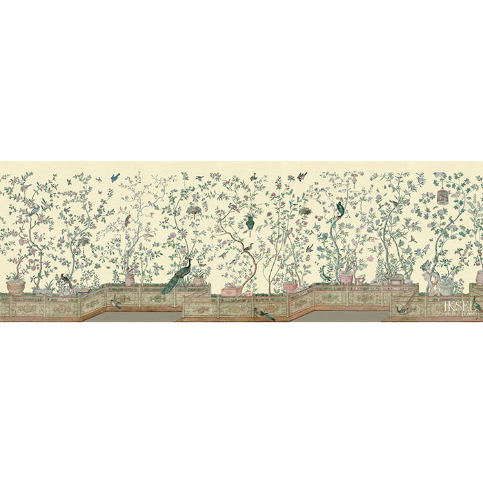 Schumacher Xanadu Balustrade Ivory Wallpaper IK4302