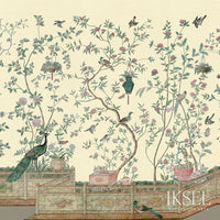 Iksel Xanadu Balustrade Ivory Wallpaper IK4302