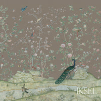 Iksel Xanadu Landscape Charcoal Taupe Wallpaper IK4407
