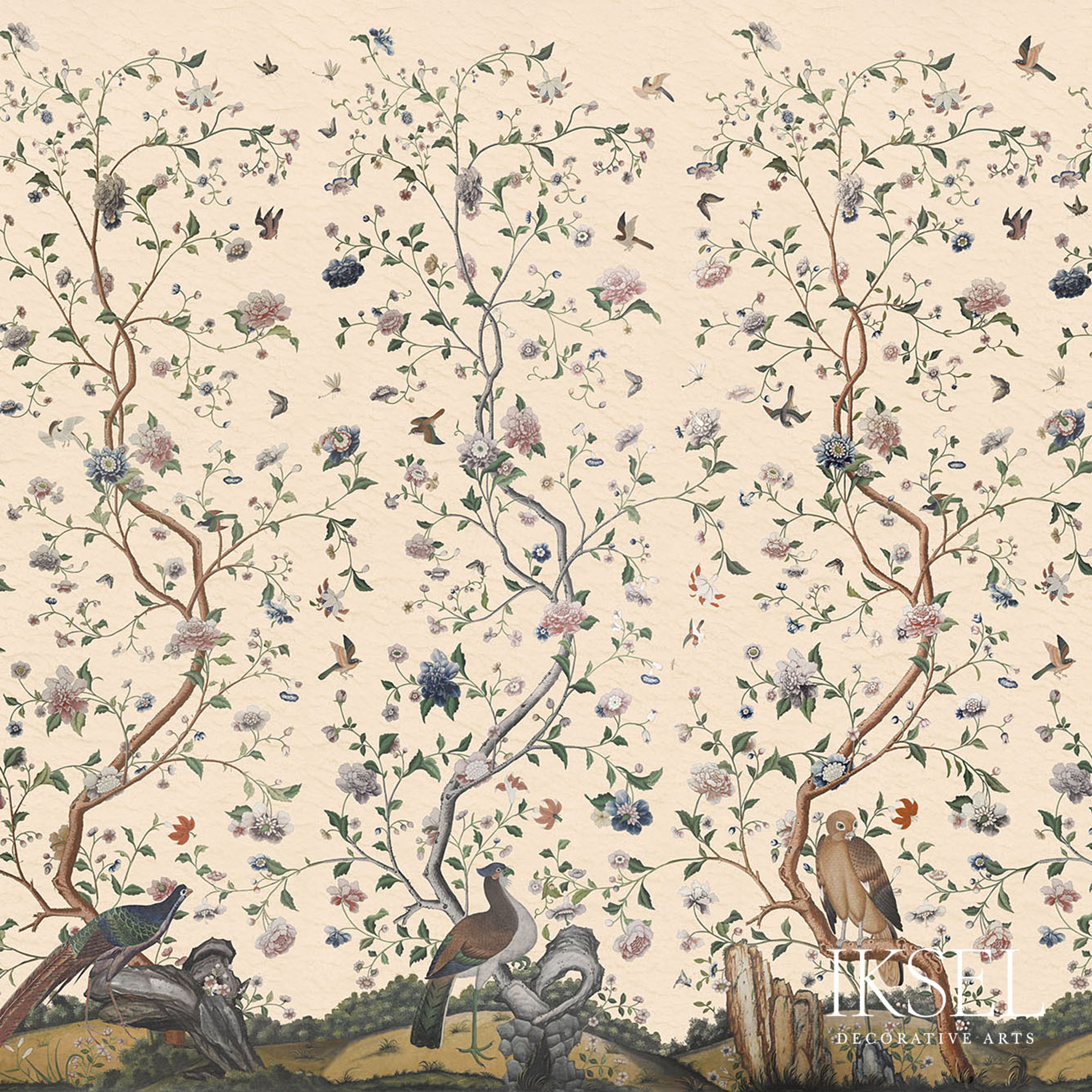 Schumacher Costermans Garden Blush Wallpaper Sample IK4605