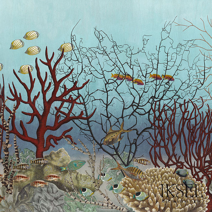 Schumacher D-Ocean Still Life Pop Wallpaper Sample IK4701