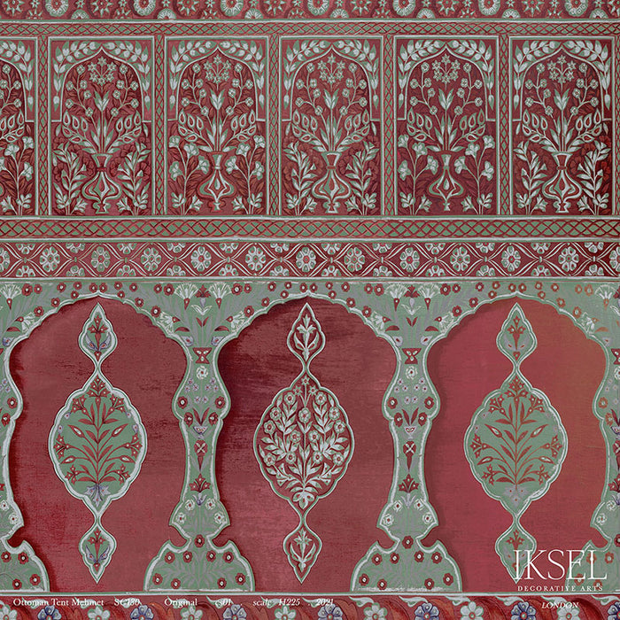 Schumacher Ottoman Tent Mehmet Original Wallpaper Sample IK5000