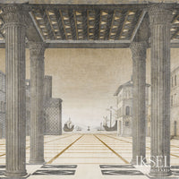 Iksel Brunelleschi Perspective Sepia Tones Wallpaper IK6201