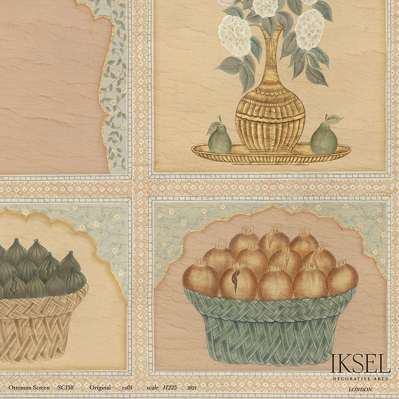 Schumacher Ottoman Screen Original Wallpaper Sample IK6300