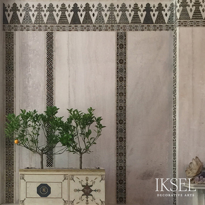 Schumacher Palermo Stripes Original Wallpaper Sample IK6400