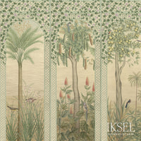 Iksel Trellis Exotica Multicolor Wallpaper IK6600