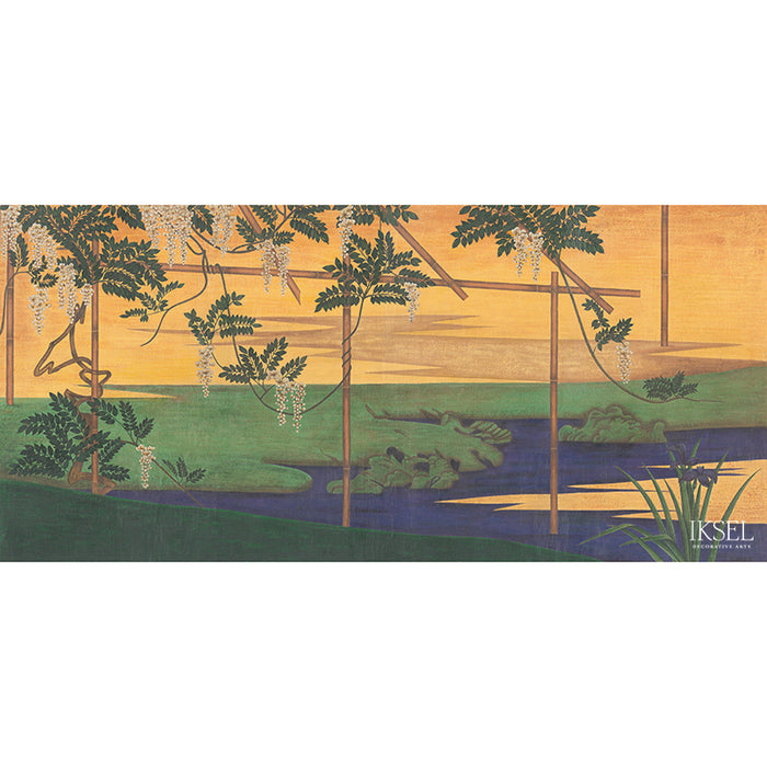 Schumacher Wisteria In Landscape Pop Wallpaper Sample IK6701