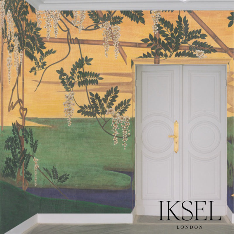 Schumacher Wisteria In Landscape Pop Wallpaper Sample IK6701