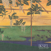 Iksel Wisteria In Landscape Pop Wallpaper IK6701
