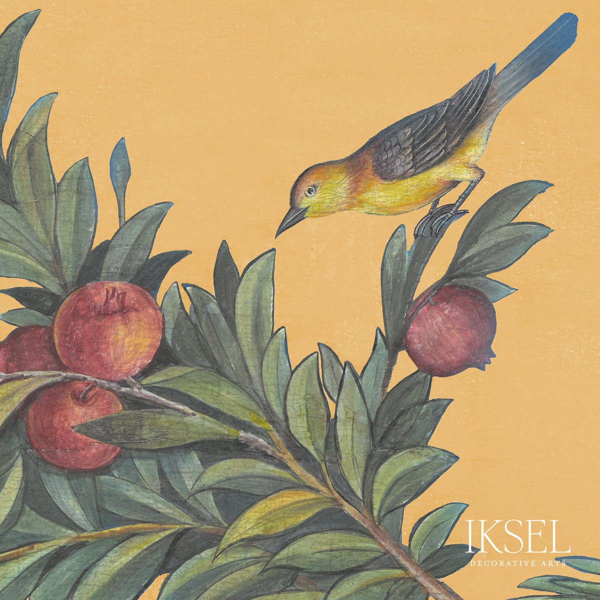 Schumacher Livia's Garden Sunset Wallpaper Sample IK7002