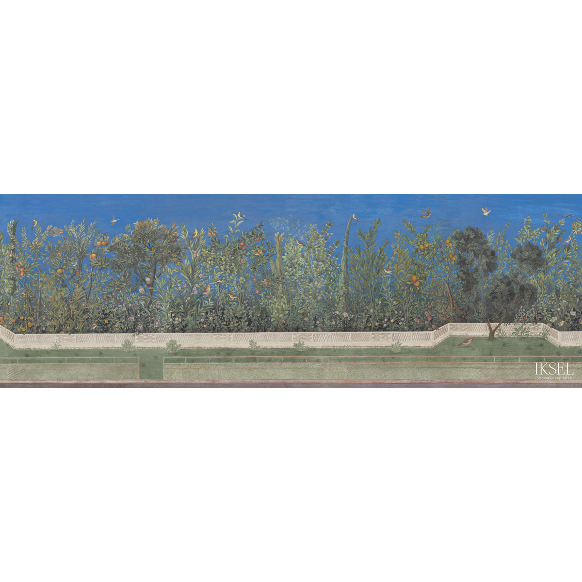 Schumacher Livia's Garden Evening Wallpaper Sample IK7003