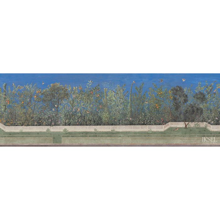 Schumacher Livia's Garden Evening Wallpaper Sample IK7003