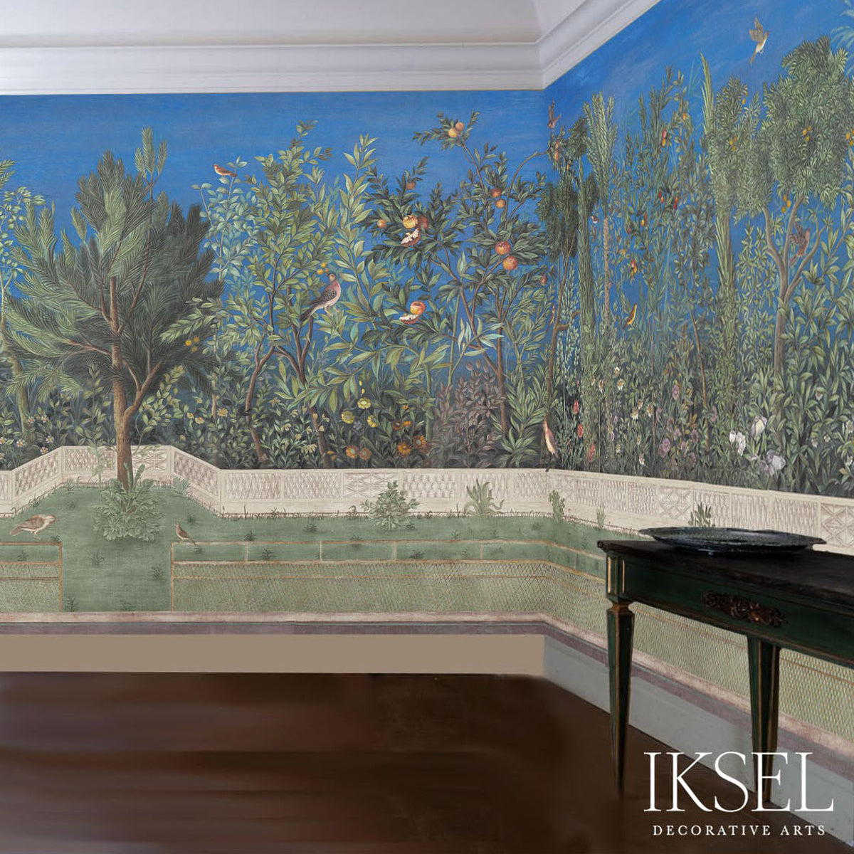 Schumacher Livia's Garden Evening Wallpaper Sample IK7003