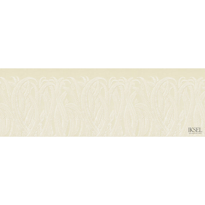 Schumacher Art Deco Fern Dune Wallpaper Sample IK7101