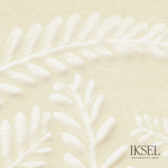 Schumacher Art Deco Fern Dune Wallpaper Sample IK7101