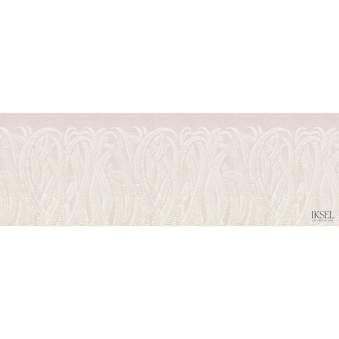 Schumacher Art Deco Fern Seashell Pink Wallpaper Sample IK7103