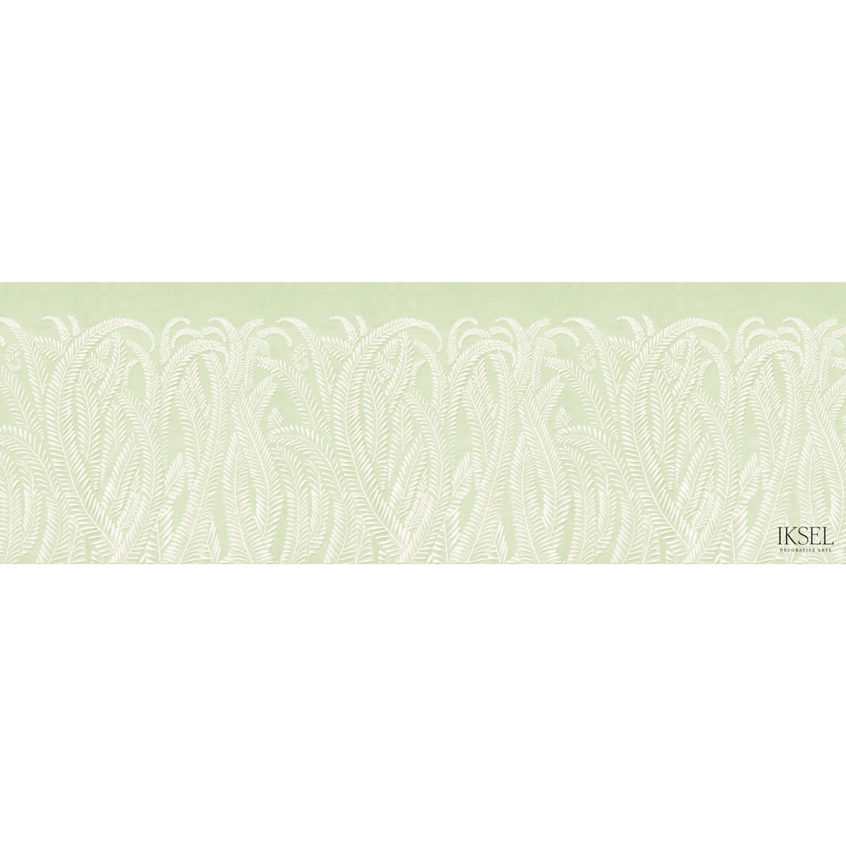 Schumacher Art Deco Fern Sea Weed Wallpaper Sample IK7105