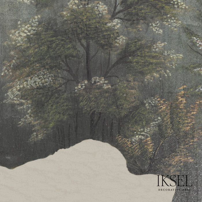 Schumacher Japanese Mountains Mist Wallpaper Sample IK7303