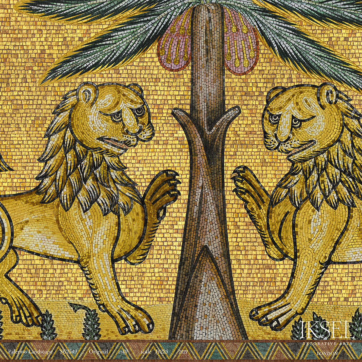 Schumacher Palermo Landscape Original Wallpaper Sample IK7600