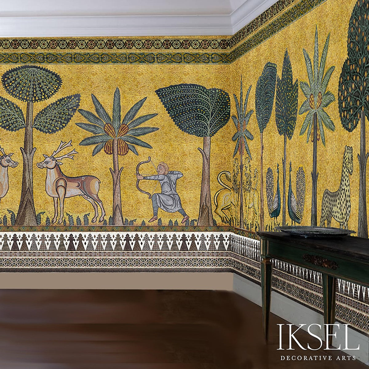 Schumacher Palermo Landscape Original Wallpaper Sample IK7600