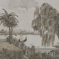 Iksel Swan Lake Sepia Tones Wallpaper IK7901