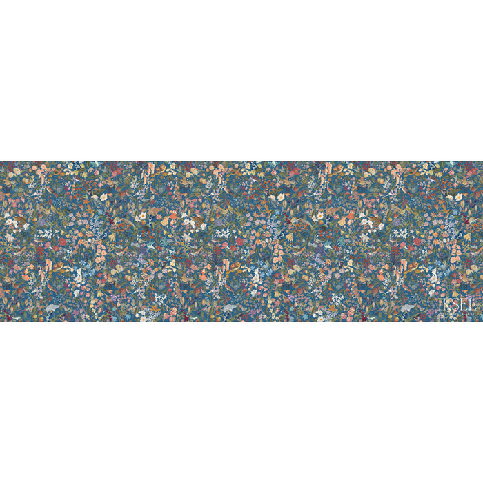 Schumacher Blooming Fantasy Lapis Blue Wallpaper Sample IK8002