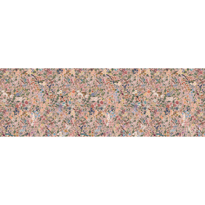 Schumacher Blooming Fantasy Gum Pink Wallpaper Sample IK8005