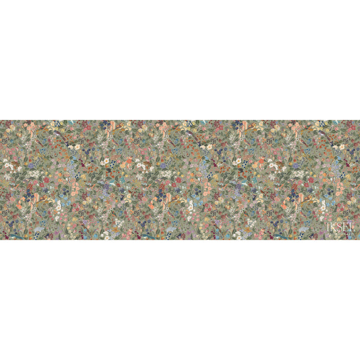 Schumacher Blooming Fantasy Olive Wallpaper Sample IK8006