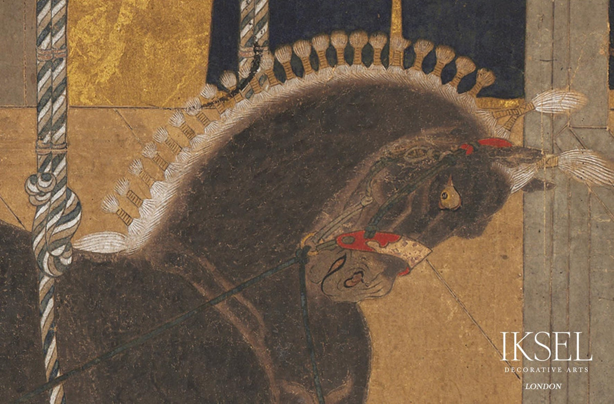 Schumacher Japanese Stables Original Wallpaper Sample IK8100