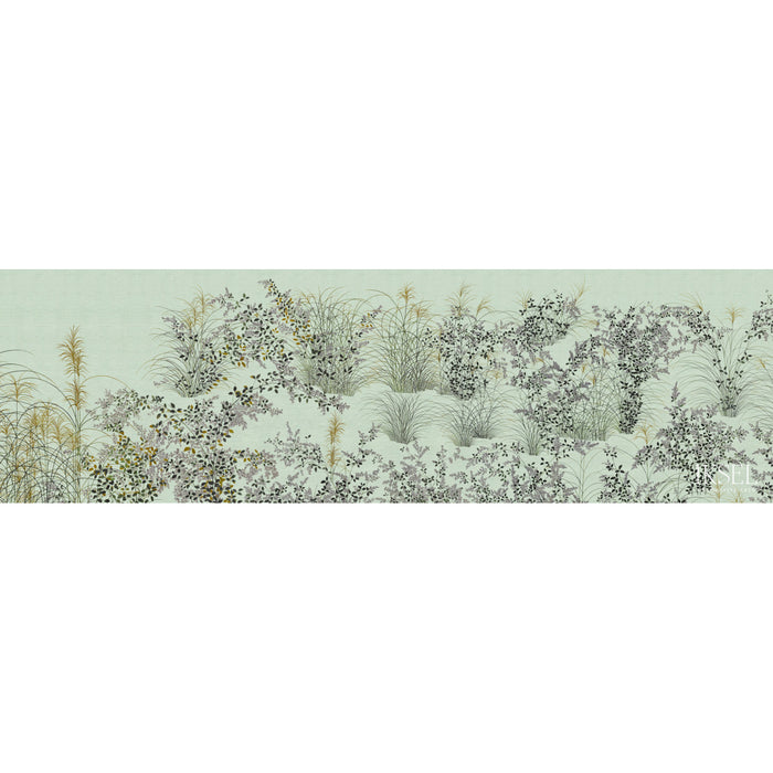 Schumacher Japanese Meadow Celery Wallpaper Sample IK8201