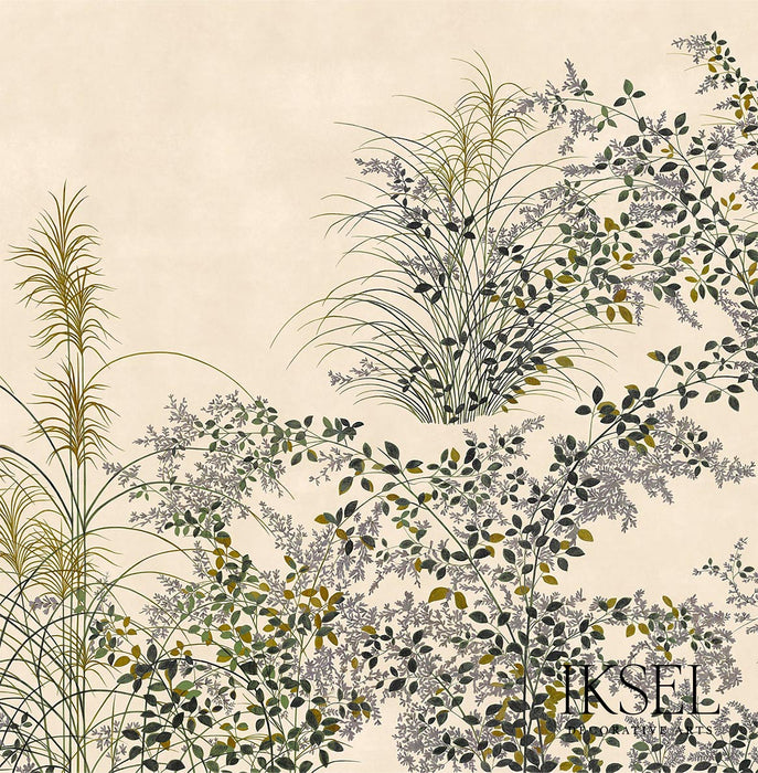 Schumacher Japanese Meadow Rice Wallpaper Sample IK8202