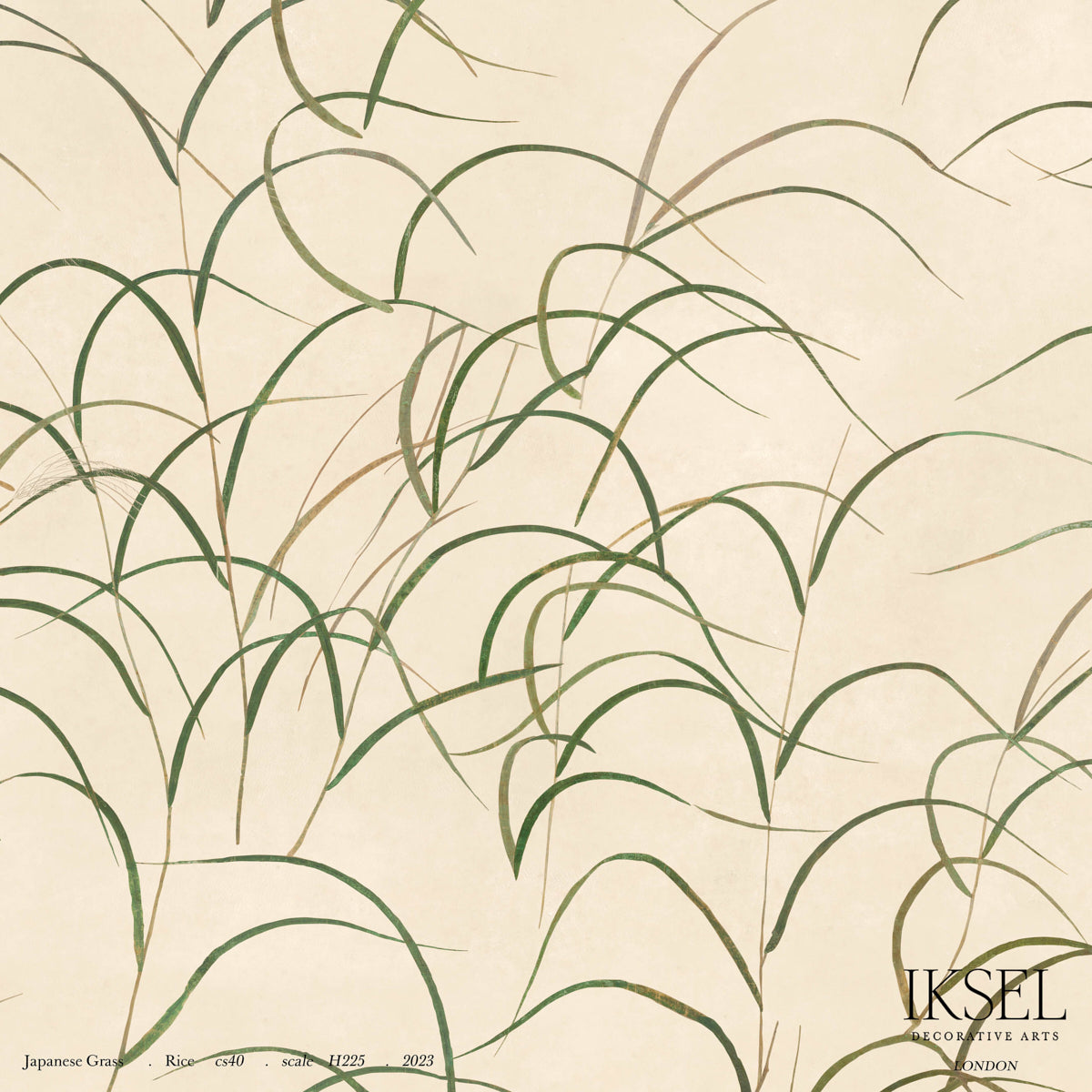 Schumacher Japanese Grass Rice Wallpaper Sample IK8300