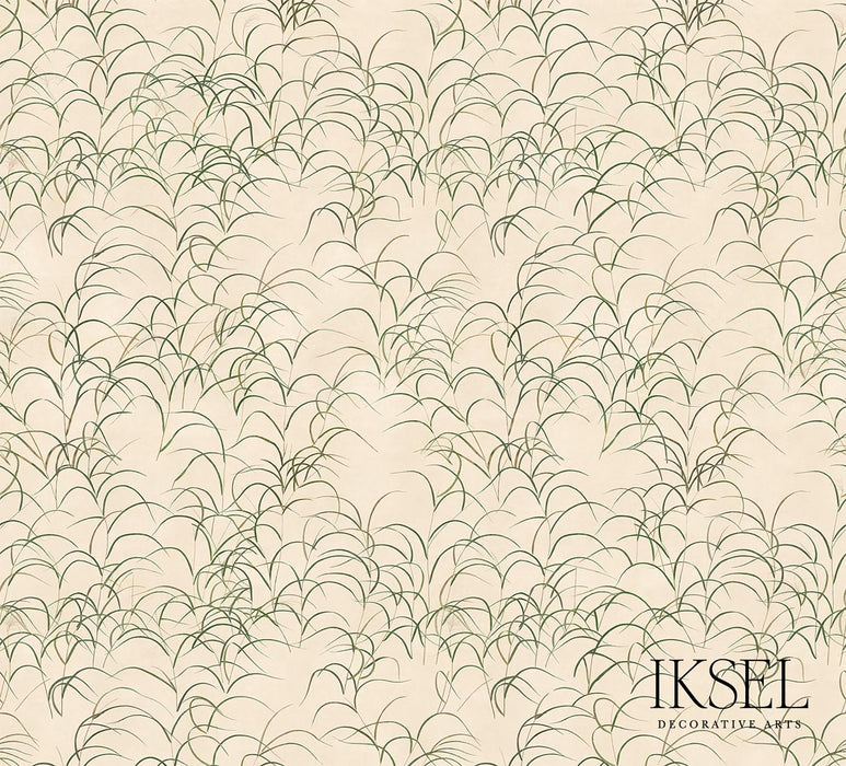 Schumacher Japanese Grass Rice Wallpaper Sample IK8300