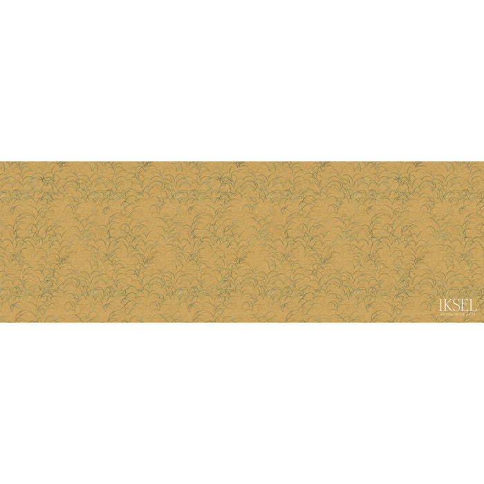 Schumacher Japanese Grass Crackled Gold Wallpaper Sample IK8302