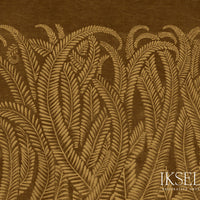 Iksel Art Deco Golden Fern Golden Brown Wallpaper IK8401