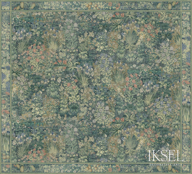 Schumacher Floral Tapestry Original Wallpaper Sample IK8500